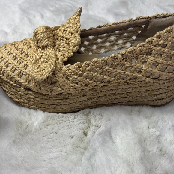 Dolce Vita Woven Raffia Loafers in Natural - Picture 4 of 5